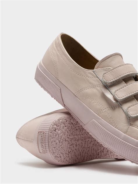 pink velcro sneakers